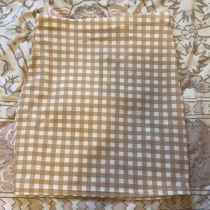 gingham skirt